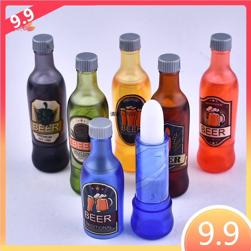 Son dưỡng môi không màu hương trái cây thiết kế hình chai nước độc đáo cho nam và nữ JP5