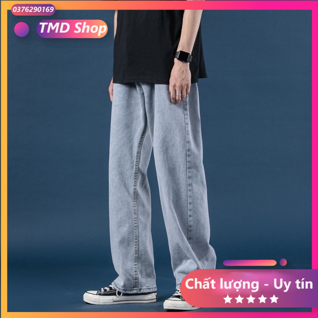 [ HÀNG LOẠI 1- KHÔNG BAI-KHÔNG XÙ]  Quần jean nam ống suông form rộng- kiểu dáng unisex - phong cách Hàn Quốc - TMD Shop