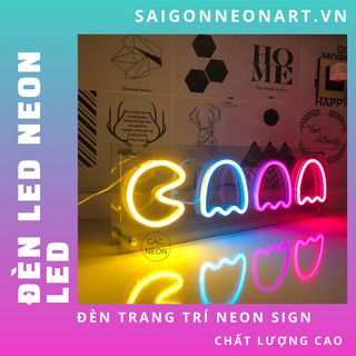 Đèn trang trí led neon sign hình PACMAN