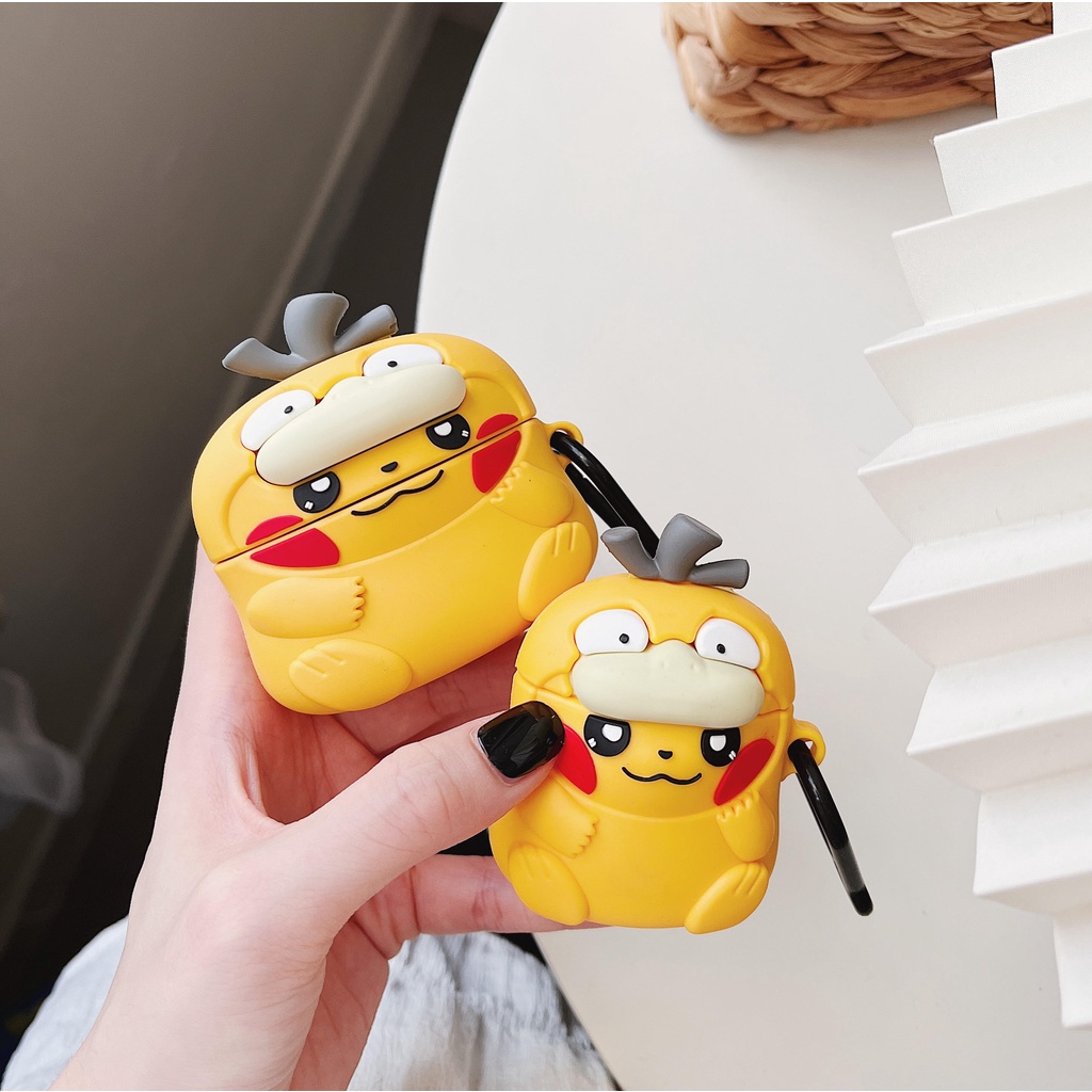 Vỏ Bảo Vệ Hộp Sạc Tai Nghe AirPods3 / 3 Họa Tiết Hoạt Hình Pikachu / Pikachu May Mắn Dễ Thương Ốp