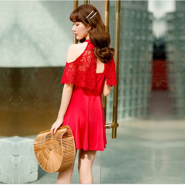 CÓ SẴN bikini  áo tắm nữ dáng váy yếm ren đẹp | BigBuy360 - bigbuy360.vn