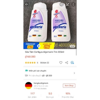 Sữa Tắm Nước Hoa Cá Ngựa Tím Algemarin 300ml