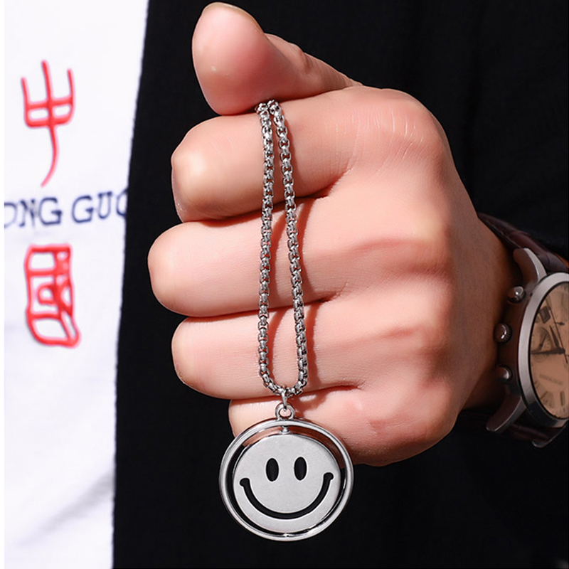 Dây chuyền mặt hình mặt cười phong cách hiphop cá tính