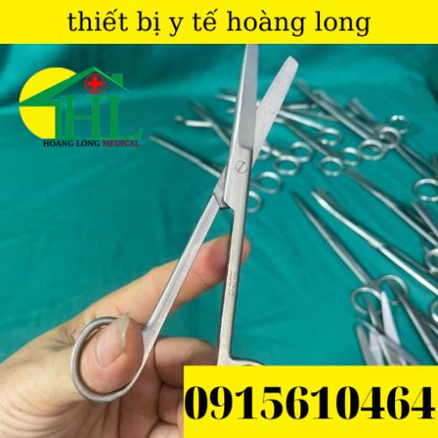 Kéo Y Tế Thẳng Hai Đầu Tù 18cm Parkistan - Kéo Cắt Thuốc 18cm