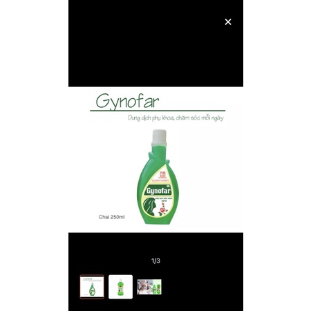 Gynofar 250ml thùng 40c