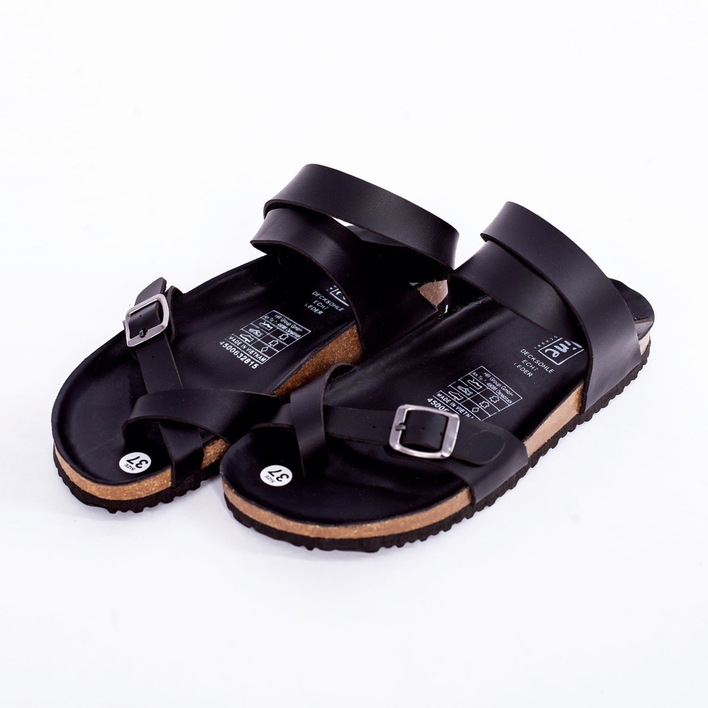 [DA PU/CHỐNG NƯỚC] P02-Dép da sandal cao cổ siêu êm siêu nhẹ đế trấu Bioline - Xuất khẩu châu Âu  - Blue Store