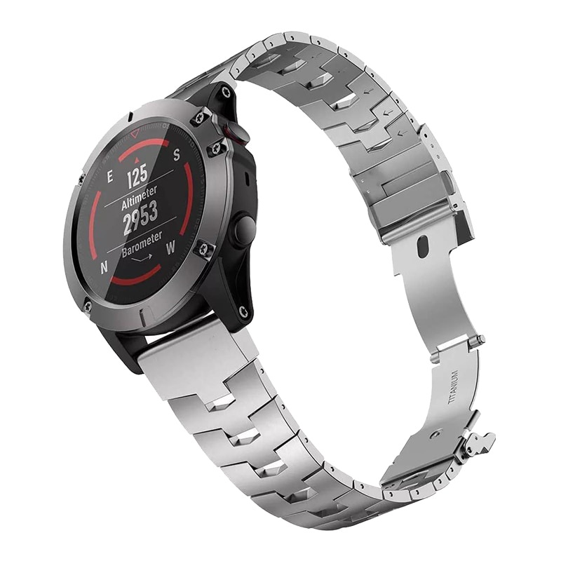 Dây Đeo Bằng Hợp Kim Titan 26Mm 22mm Cho Đồng Hồ Garmin Fenix 7 7X Epix