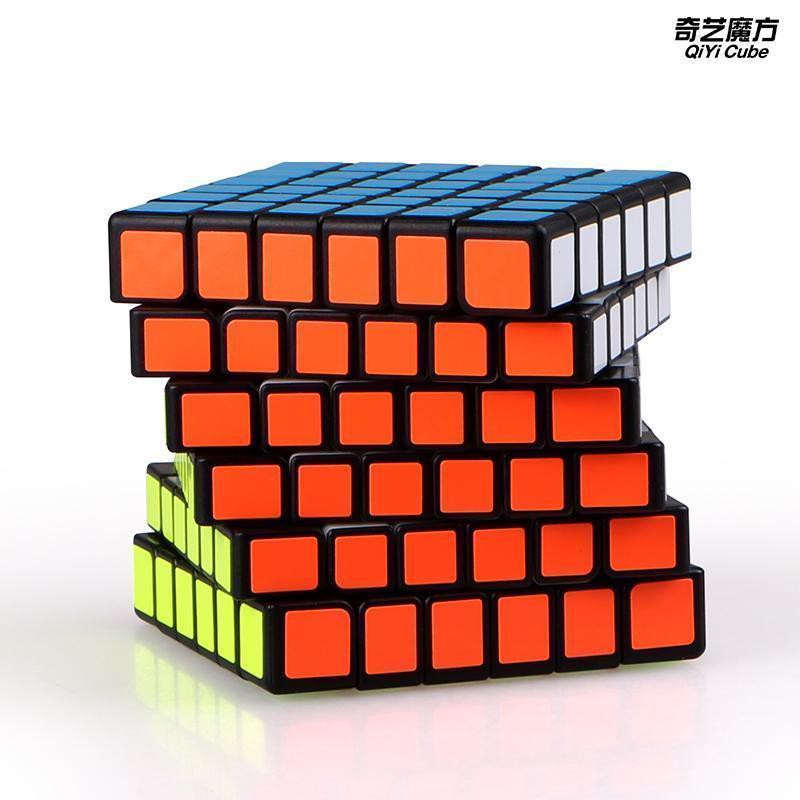 ✌Qiyi 6-order Rubik s Cube Qifan 6th-order mịn và cao cấp đồ chơi giáo dục dành cho trẻ em có màu rắn sản phẩm mới