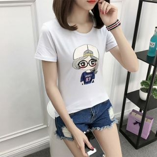 Áo thun trơn nữ dễ thương