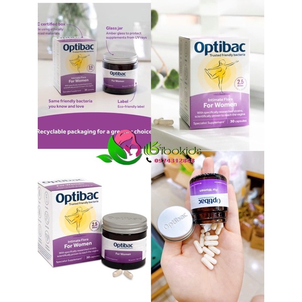 Men phụ khoa OptiBac Probiotics for women