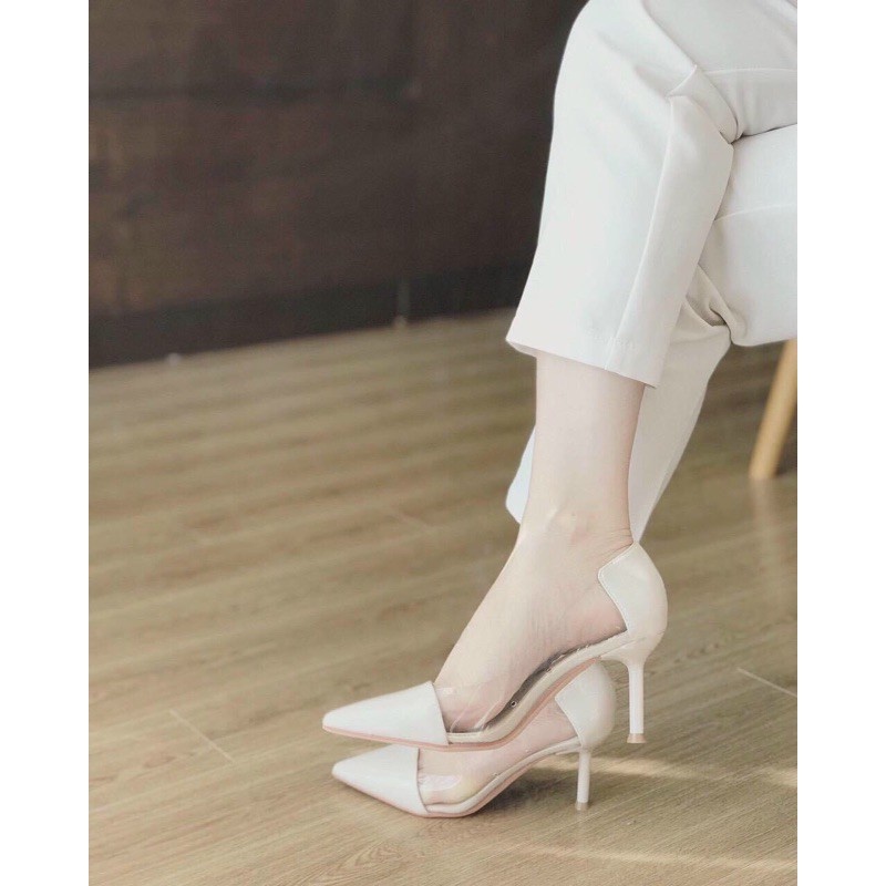 Giày cao gót viền trong mũi nhọn 7 phân
