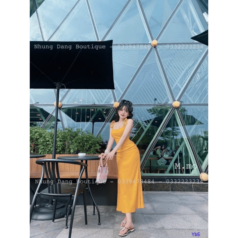 đầm thun gân nhún eo nhiều màu xinh lung linh ldt722