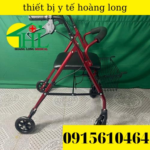Khung Tập Đi  Lucass W-14  Có Tay Phanh,Có Ghế Ngồi , Giỏ Đựng Và Bánh Xe