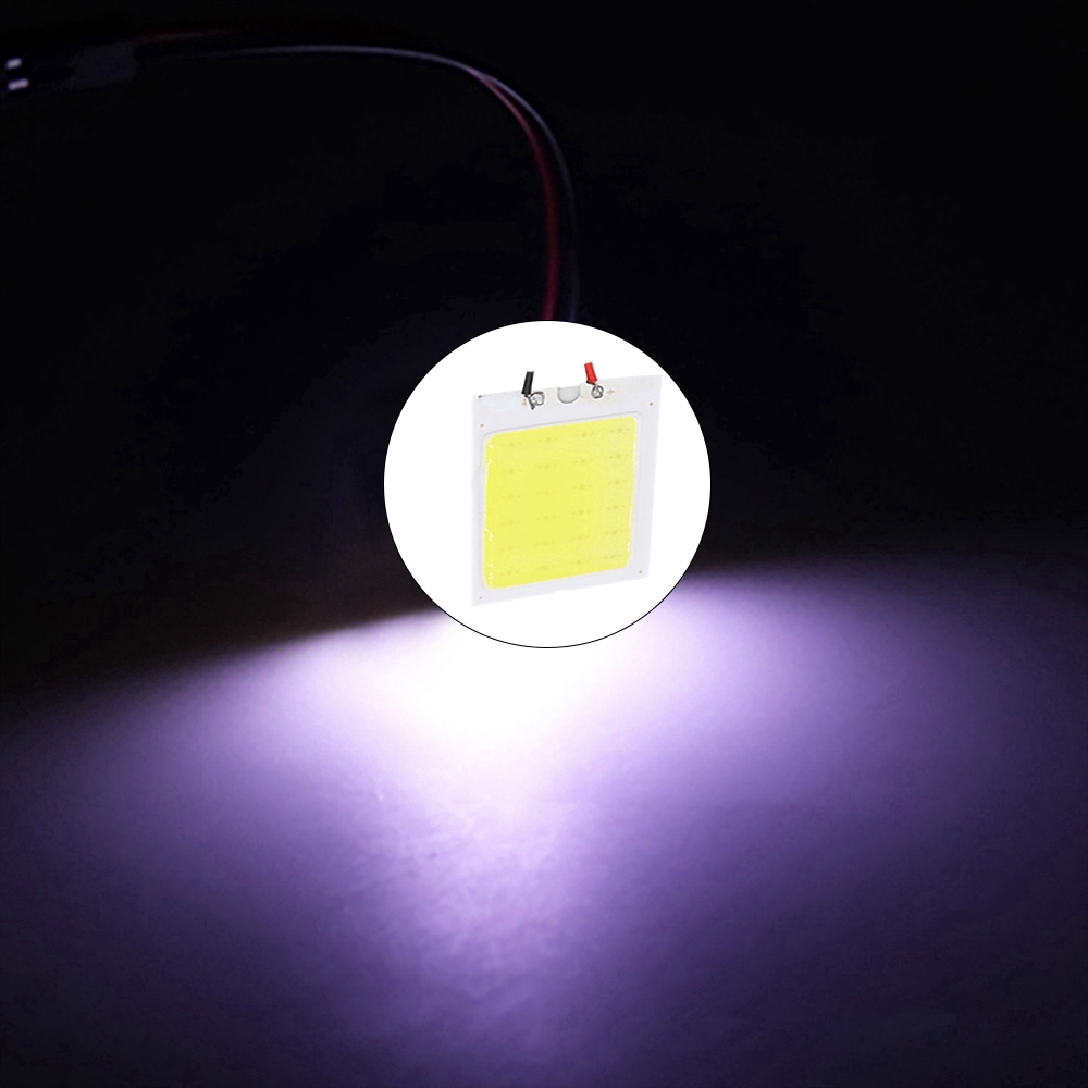 Bảng đèn LED 24 COB tiêu thụ ít điện năng độ sáng cao tuổi thọ dài dùng làm đèn nội thất/đèn gắn cốp xe hơi