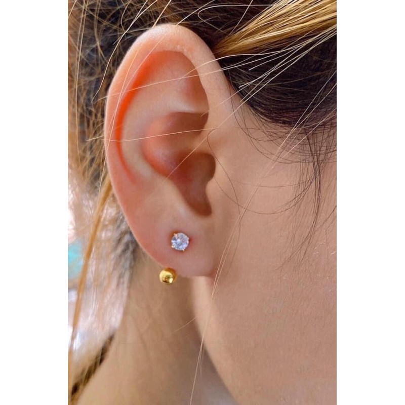 Bông tai ren Vtay gold 10kara