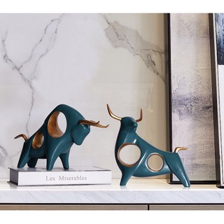 [ Rẻ Nhất ] Cặp tượng trâu húc tượng bò húc trang trí nhà cửa siêu đẹp