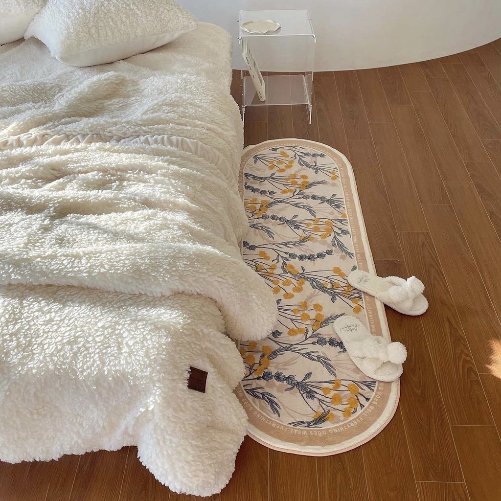 Thảm trải sàn lông mịn, Thảm lót chân vintage