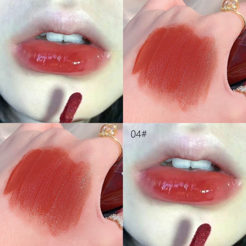 Son môi bóng ANNIES Pinkfocus lâu hydrat hóa không dính cốc không phai màu