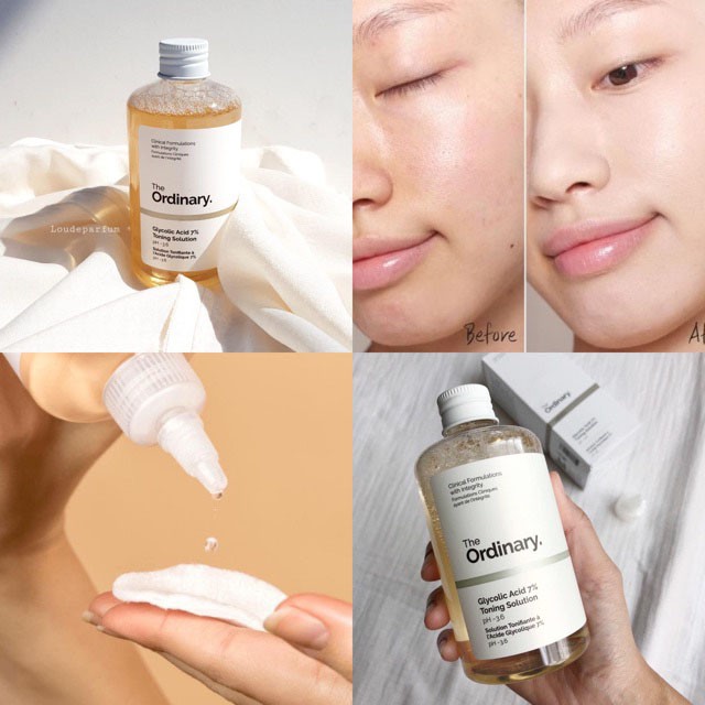 💛 Kèm quà tặng 💛 Toner The Ordinary Glycolic Acid 7% Toning Solution Tẩy Da Chết - Nước Hoa Hồng làm Sáng Da Giúp Da Mịn