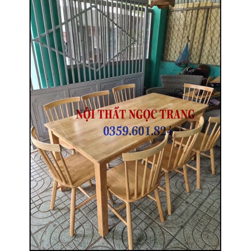 bàn ghế nhà hàng quán ăn gỗ thanh lý