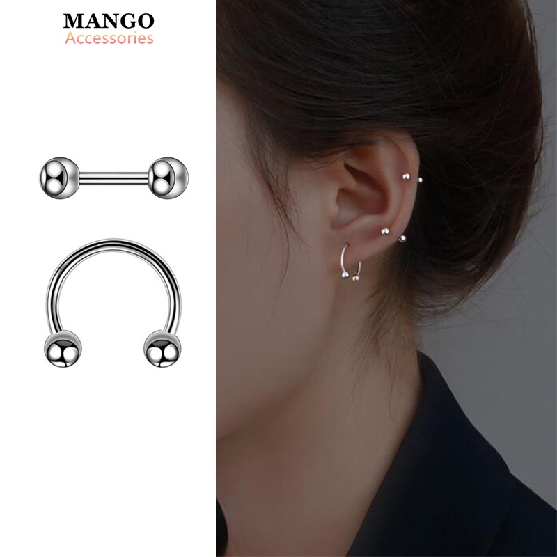 1 Cặp Bông Tai Bằng Thép Titan Thời Trang Hàn Quốc Đơn Giản Dành Cho Nữ A289 - 1