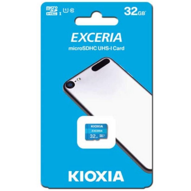 Thẻ nhớ Micro SDHC Exceria Toshiba Kioxia Class 10 Dung Lượng 32/64/128GB, phù hợp cho camera, máy quay phim, điện thoại