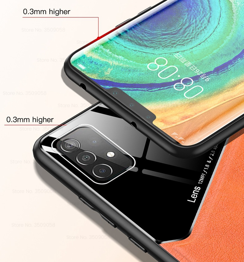 Ốp điện thoại da viền silicon có nam châm gắn xe hơi cho Samsung Galaxy A72 A52 A42 A32 A12 A02S A02 4G 5G