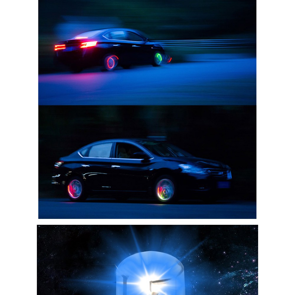 Bộ 2 đèn led tự động có đầu van lắp vào bánh xe mã SWJ65