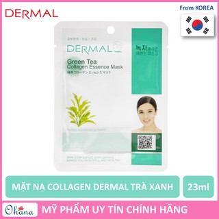 [Cực Hot] Mặt Nạ Dermal Collagen Dưỡng Da Tinh chất Trà Xanh - Hàn Quốc