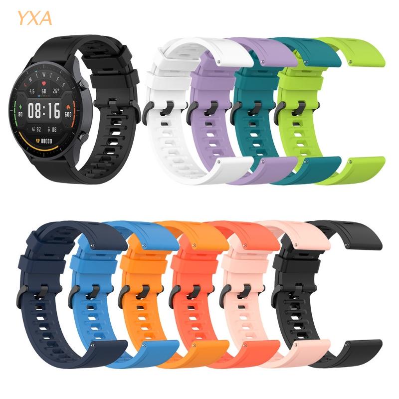 Dây Đeo Bằng Silicone 2 Màu Thay Thế Cho Đồng Hồ Thông Minh MI Watch 22mm