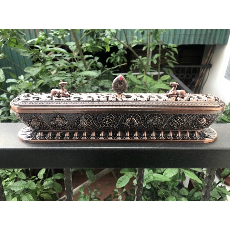 Lư Máng Lư Xông Trầm Hương Phong Cách Tây Tạng Hợp Kim Đồng
