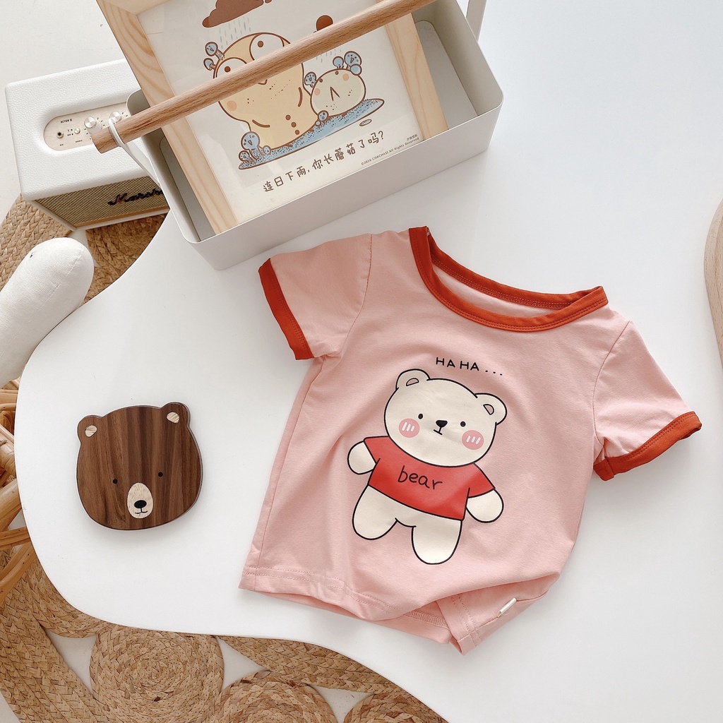 Áo phông ngắn tay hình gấu mini bear cho bé từ 7-13kg [GA3]