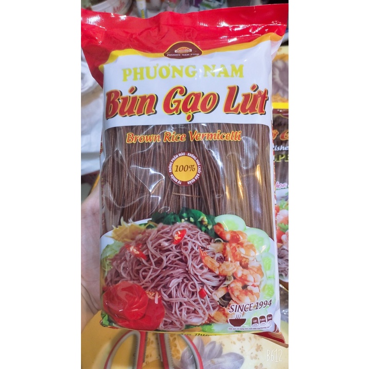 Bún gạo lứt đỏ ăn kiêng, giảm cân Phương Nam (gói 500gr)