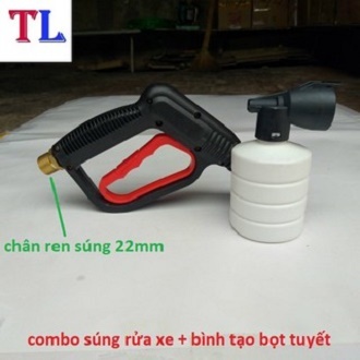 Súng Xịt Rửa Xe Áp Lực Cao Và Bình Phun Bọt Tuyết