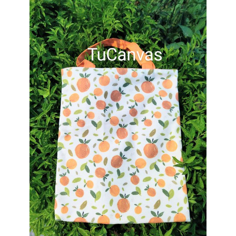 Túi tote vải bố, túi vải canvas hai mặt in hình cao cấp, phong cách Hàn Quốc Ulzzang TUCANVAS TCV11