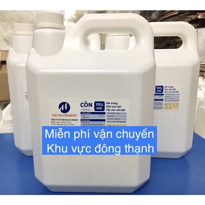 [Giao trong 3h]Cồn y tế 70 độ can 5 lít dùng để sát khuẩn và vệ sinh nhà xưởng