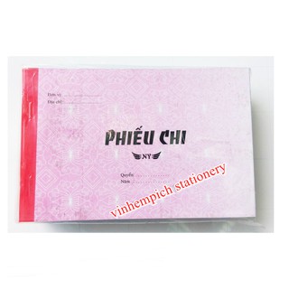 Phiếu Chi 3 Liên NY 13 x 19cm 50 bộ 150 tờ Mẫu số 02-TT