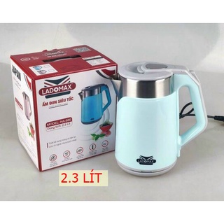 ẤM SIÊU TỐC 2 LỚP CAO CẤP  KIM LOẠI KHÔNG GỈ 2,3 LÍ NHỰA  CÁCH ĐIÊN CAO CẤP