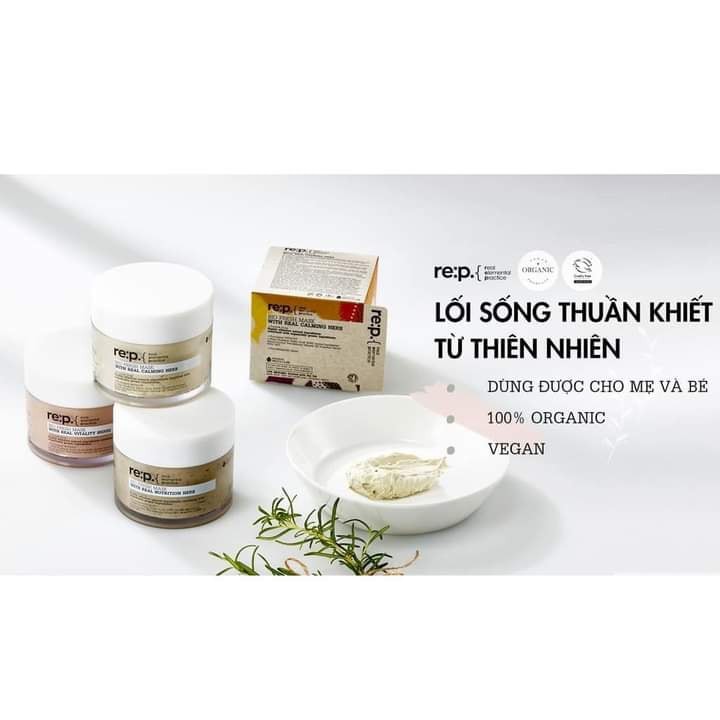 Mặt nạ đất sét Re:p Bio Fresh Mask With Real Herbs mini