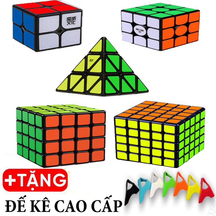 Trọn Bộ Rubik 2x2, 3x3, 4x4, 5x5, Rubik Tam Giác - Combo Rubik Cao Cấp Full Bộ