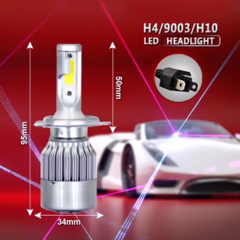 Đèn pha C6 3 tim led cực sáng!!!