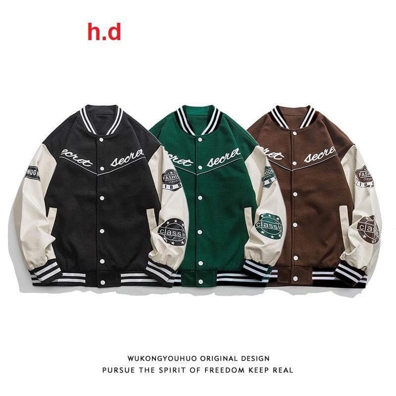 Áo bomber Happy phối tay HD6