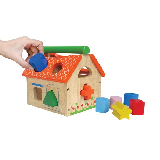Nhà thả hình 12 khối - Đồ chơi gỗ thông minh Winwintoys cho bé