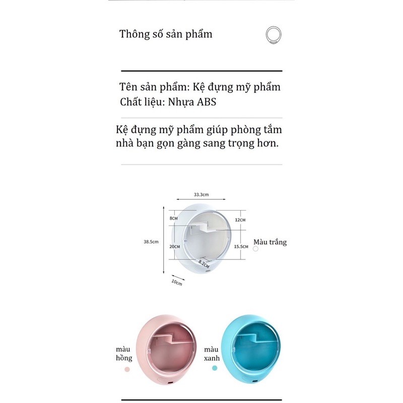 Tủ đựng mỹ phẩm treo tường chống bụi chống nước