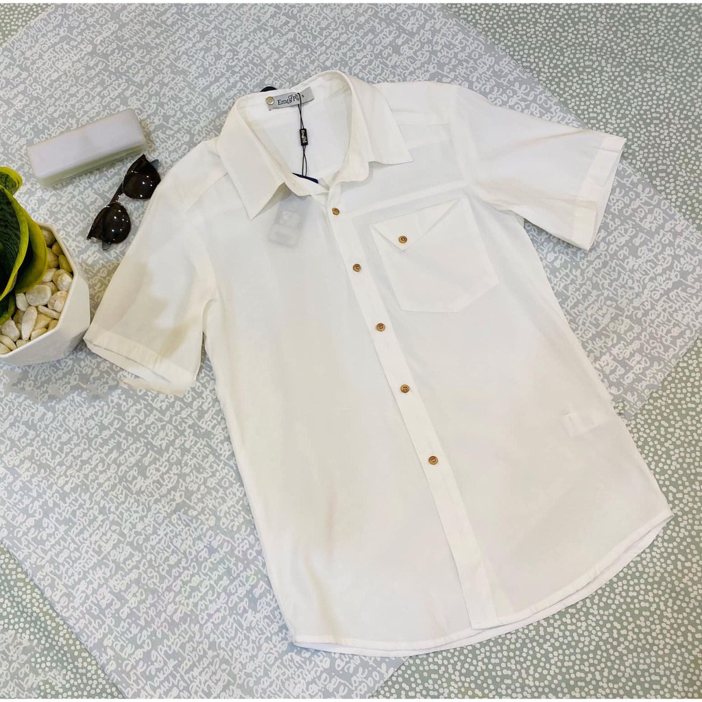 Áo sơ mi nam cổ đúc cài cúc Emspo SMS2613