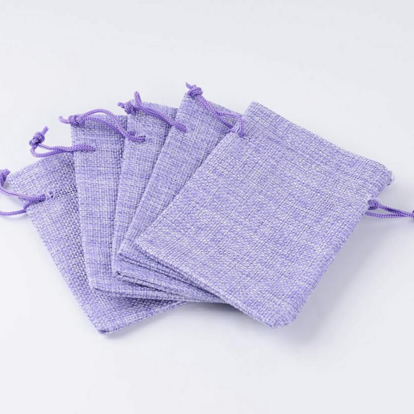 Túi vải bố có dây rút kích thước nhỏ size 10x14cm đựng hoa khô cà phê làm quà tặng trang trí tiệc party đám cưới