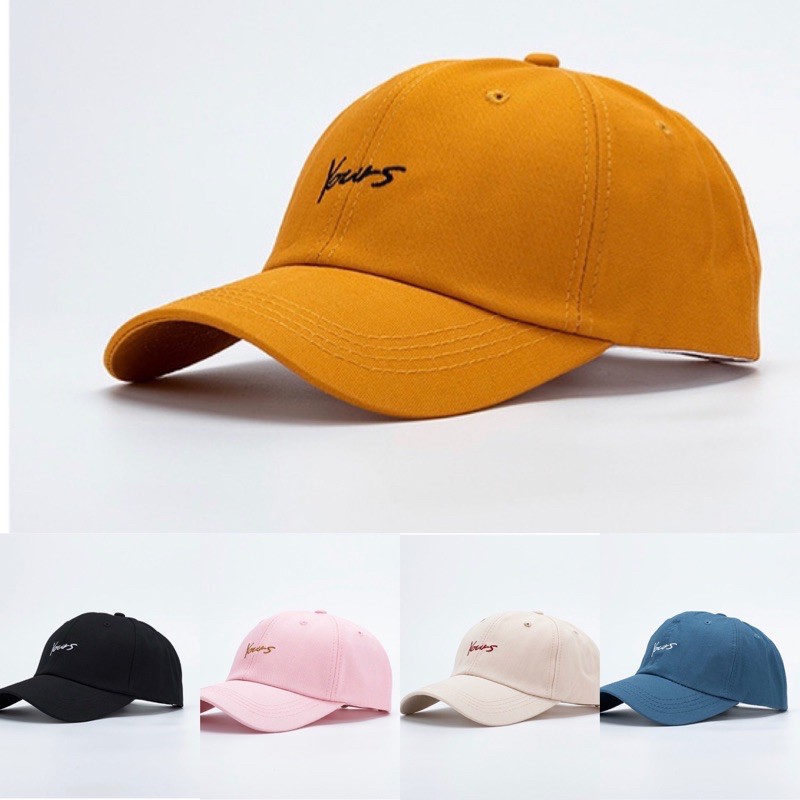 Mũ, nón lưỡi trai thếu chữ Yours Unisex màu sắc tươi trẻ che nắng, đội đầu mẫu hot 2021