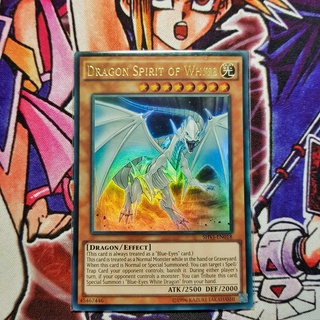 Thẻ bài Yugioh chính hãng | Dragon Spirit of White | SHVI Ultra rare.