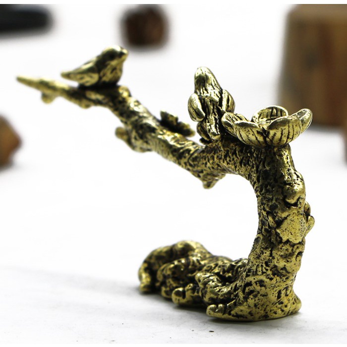 Thác khói trầm hương mini 🎁FREESHIP 🎁 Thác khói bằng đồng hình chú chim trên cành cây