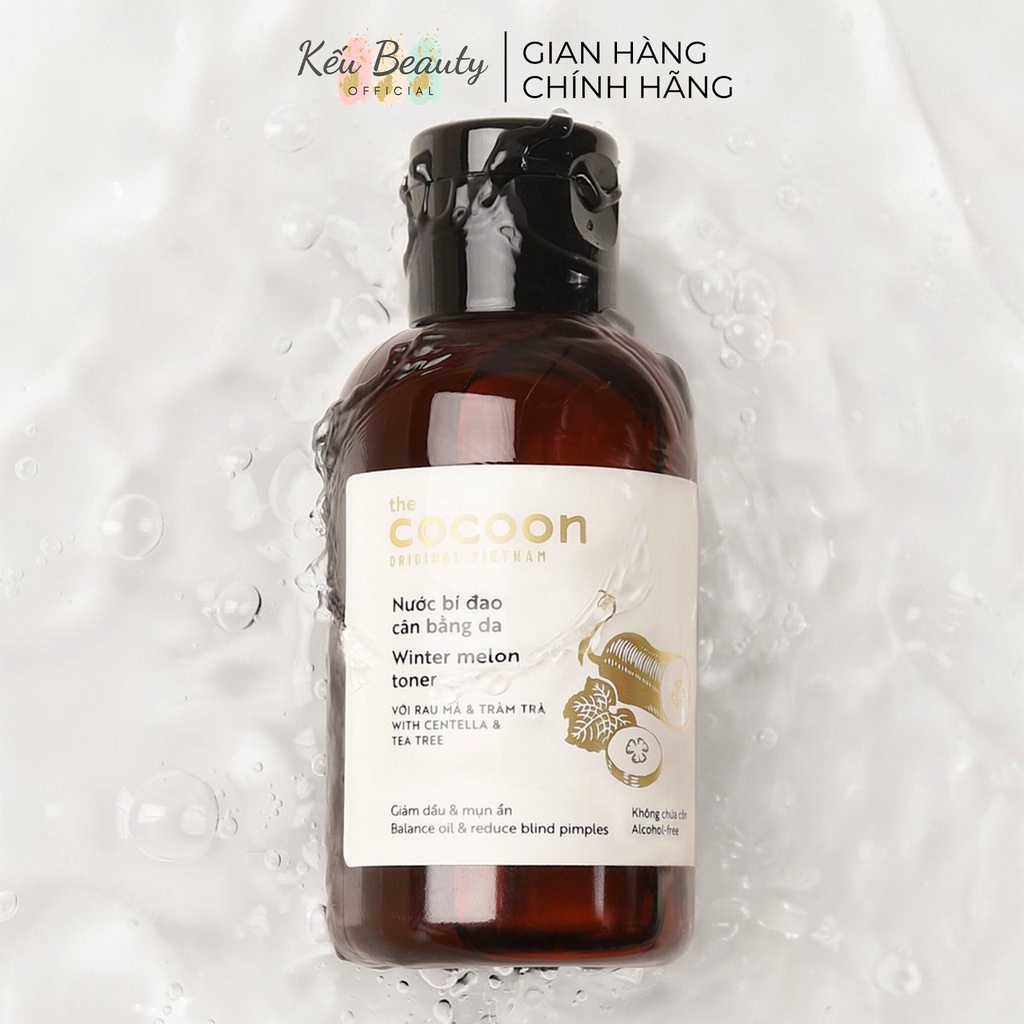 Nước bí đao cân bằng da Cocoon Winter Melon Toner kiềm dầu và mụn ẩn 140ml